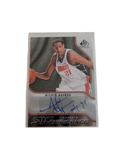 2009 Upper Deck SP Game Used Edition Charlotte Bobcats Alexis Ajinca Auto Card