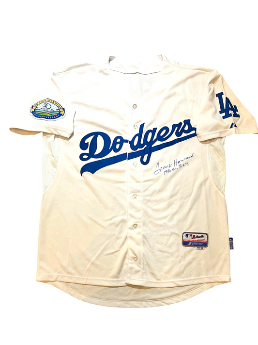 Los Angeles Dodgers Frank Howard ROY signed Baseball Jersey