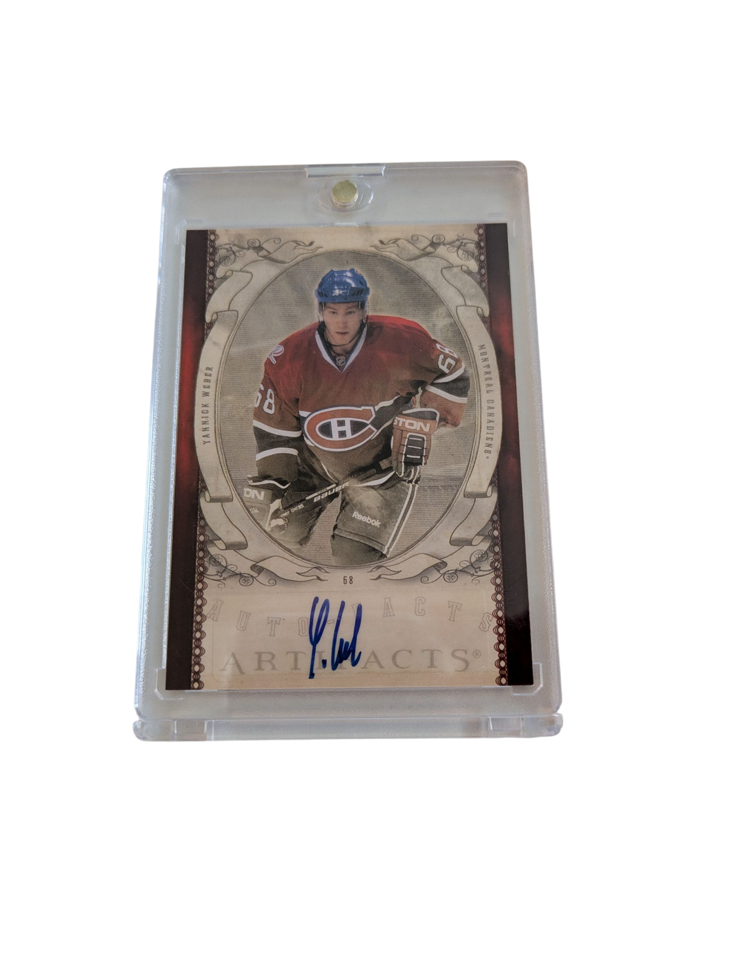2010 Upper Deck Artifacts Montreal Canadiens Yannick Weber Auto Card