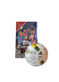 Xherdan Shaqiri MLS signed Football & 2024 Topps Chrome Hobby Box Bundle