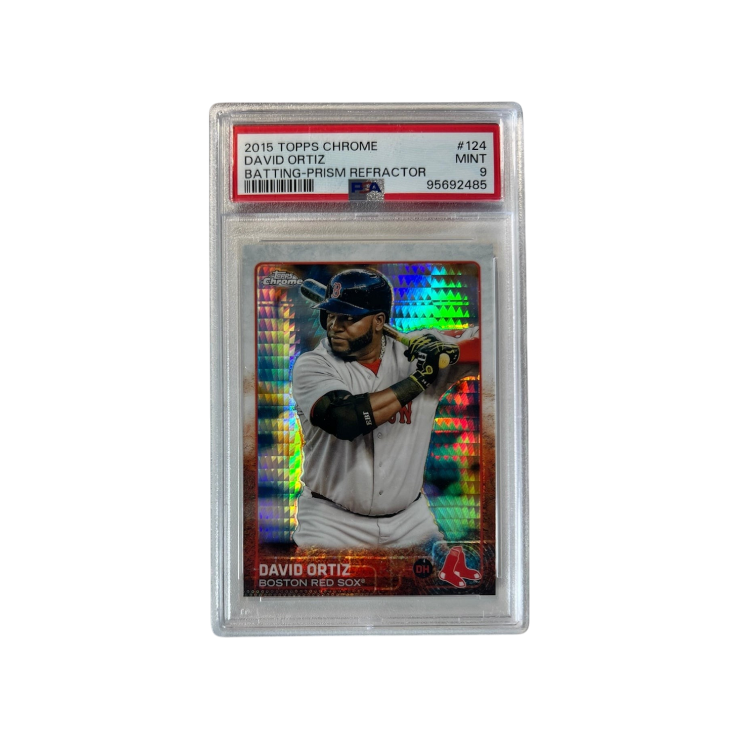 2015 Topps Chrome David Ortiz Refractor Baseball PSA Card