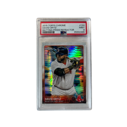 2015 Topps Chrome David Ortiz Refractor Baseball PSA Card