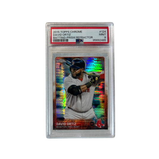 2015 Topps Chrome David Ortiz Refractor Baseball PSA Card