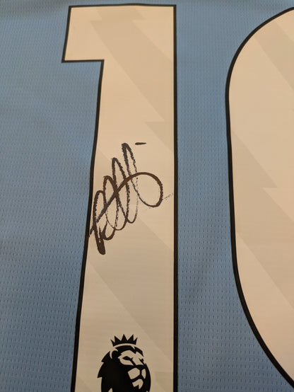 Manchester City Citizens Rayan Cherki signed Jersey