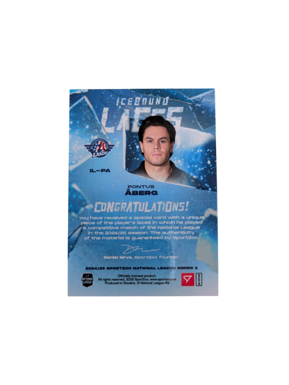 2025 SportZoo National League Series 2 EHC Kloten IceBound Laces Sami Niku /30 card