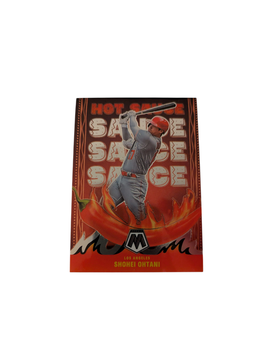 2022 Panini Mosaic Los Angeles Angels Shohei Ohtani Hot Sauce Card