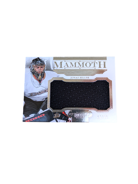2013 Panini Mammoth Anaheim Ducks Jonas Hiller Patch 06/50 card