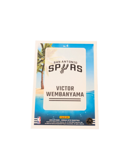 2024 Panini Donruns Optic 0 San Antonio Spurs Victor Wembanyama Splash card
