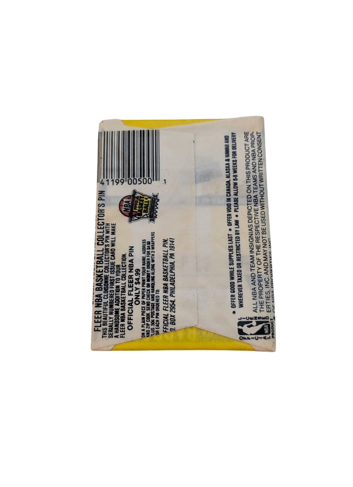 1990 Fleer Basketball Fifth Anniversary Edition Player Photo Cards Pack