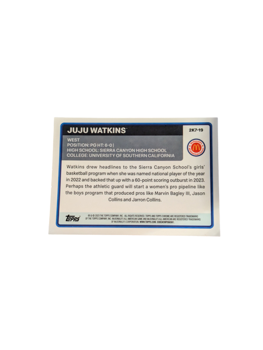2023 Topps McDonald's All American Games Juju Watkins #2K7-19 card