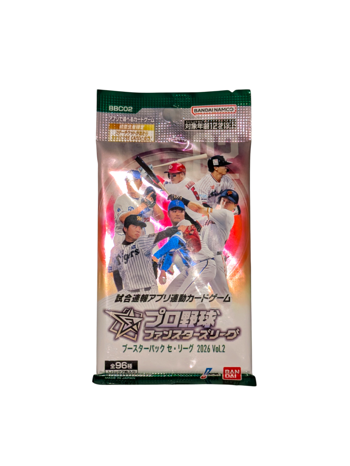 2026 Bandai NPB Japan Pro Baseball Fan Stars League Central Vol 2 Booster Pack