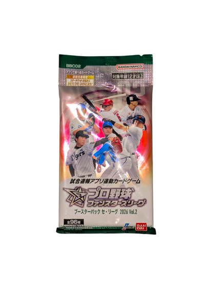 2026 Bandai NPB Japan Pro Baseball Fan Stars League Central Vol 2 Booster Pack