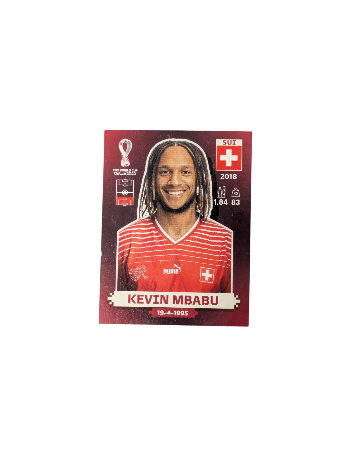 2022 Panini FIFA World Kevin Mbabu Sticker