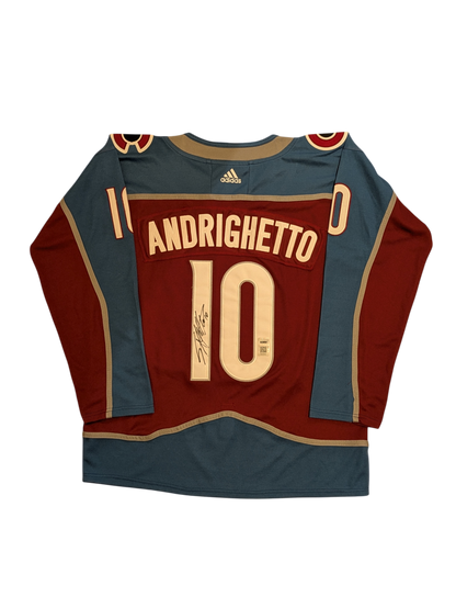 Colorado Avalanche Sven Andrighetto NHL signed Jersey