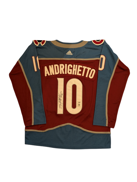Colorado Avalanche Sven Andrighetto NHL signed Jersey