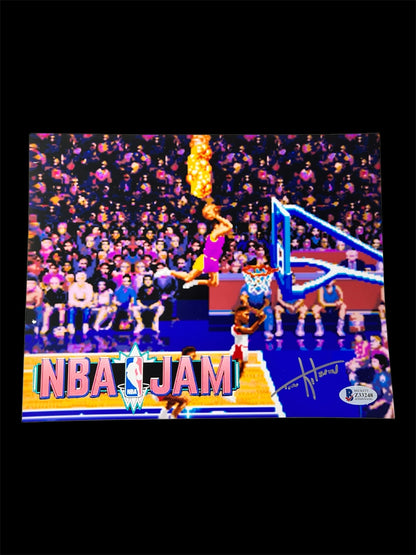 NBA Jam Posters signed by Tim Kitzrow (A4)