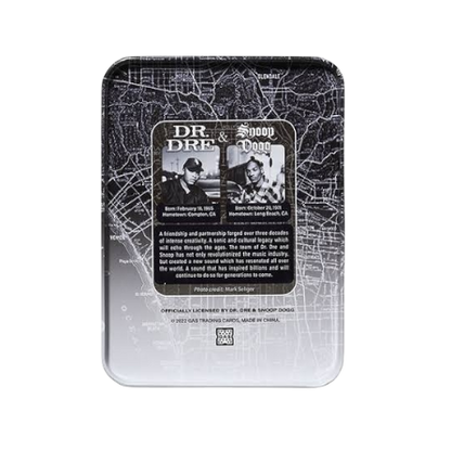 2022 GAS Trading Cards Dr. Dre & Snoop Dogg  Deluxe Tin Box Set