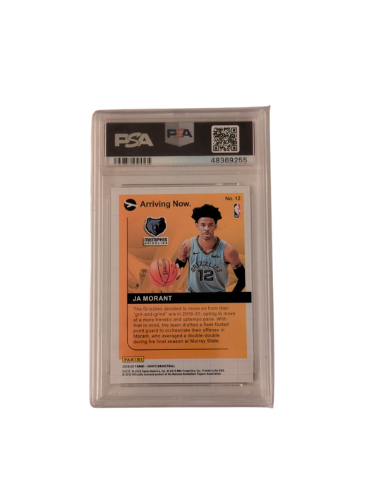 2019 Panini Hoops Ja Morant Arriving Now Holo #12 PSA 9 Card