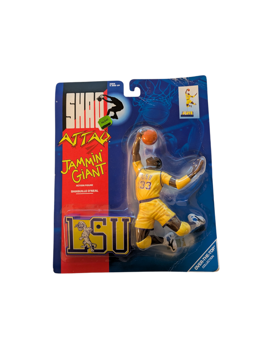 1993 Kenner Shaq Attaq LSU Shaquille O'Neal Jammin Giant Action Figure