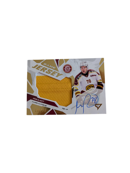2026 SportZoo National League Series 1 GSHC Marc Antoine Pouliot Game Jersey /30 Auto card