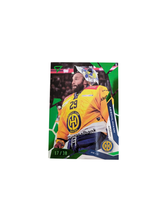 2026 SportZoo National League Davos Sandro Aeschlimann Green 17/30 card