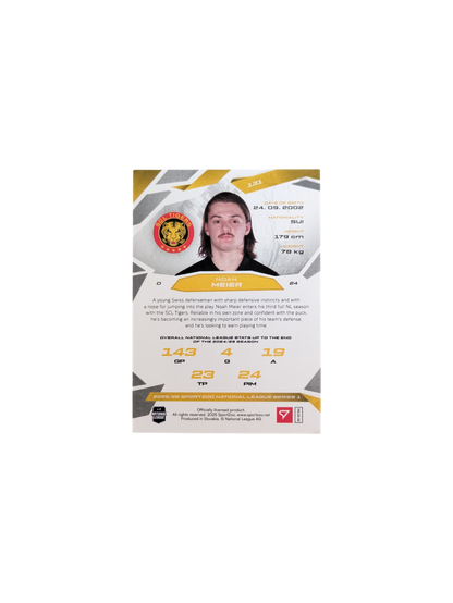 2026 SportZoo National League Langnau Noah Meier Green 24/30 card