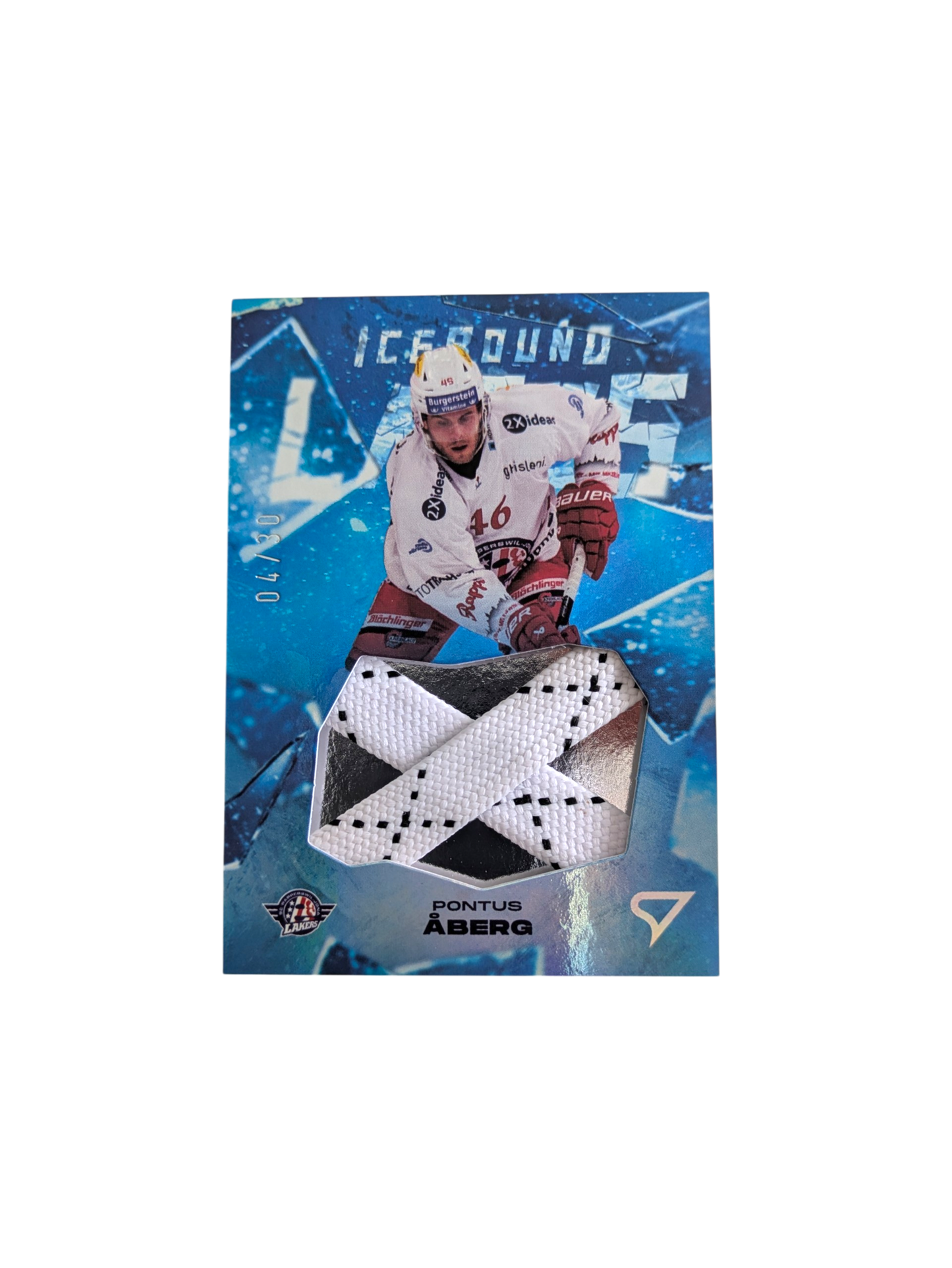 2025 SportZoo National League Series 2 EHC Kloten IceBound Laces Sami Niku /30 card