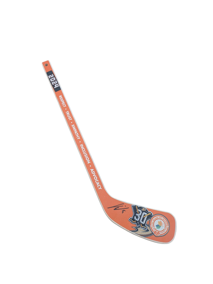 2024 Mini Wood Hockey Stick Anaheim Ducks signed by Urho Vaakanainen