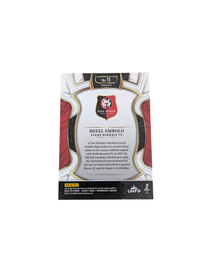 2026 Panini Select Ligue 1 Stade Rennais FC Breel Embolo #73 card