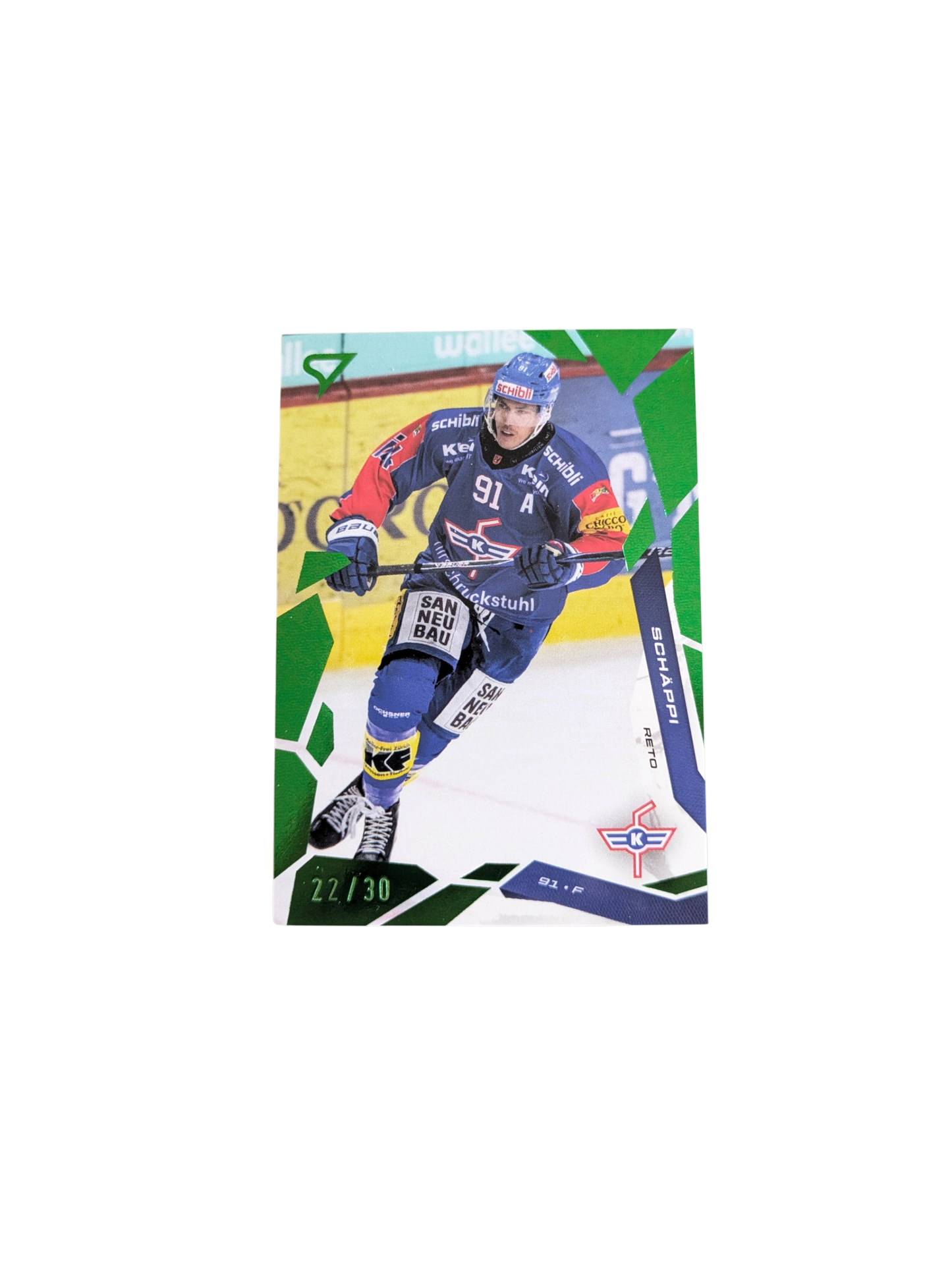 2026 SportZoo National League Kloten Reto Schäppi Green 22/30 card