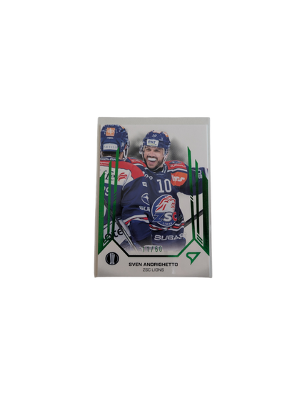 2025 SportZoo National League Playoffs ZSC Lions Andrighetto Base + 15/60 Green card
