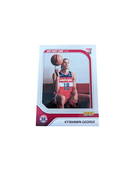 2024 Panini Instant Washington Wizards Kyshawn George RPS First Look Rookie 1/204 card