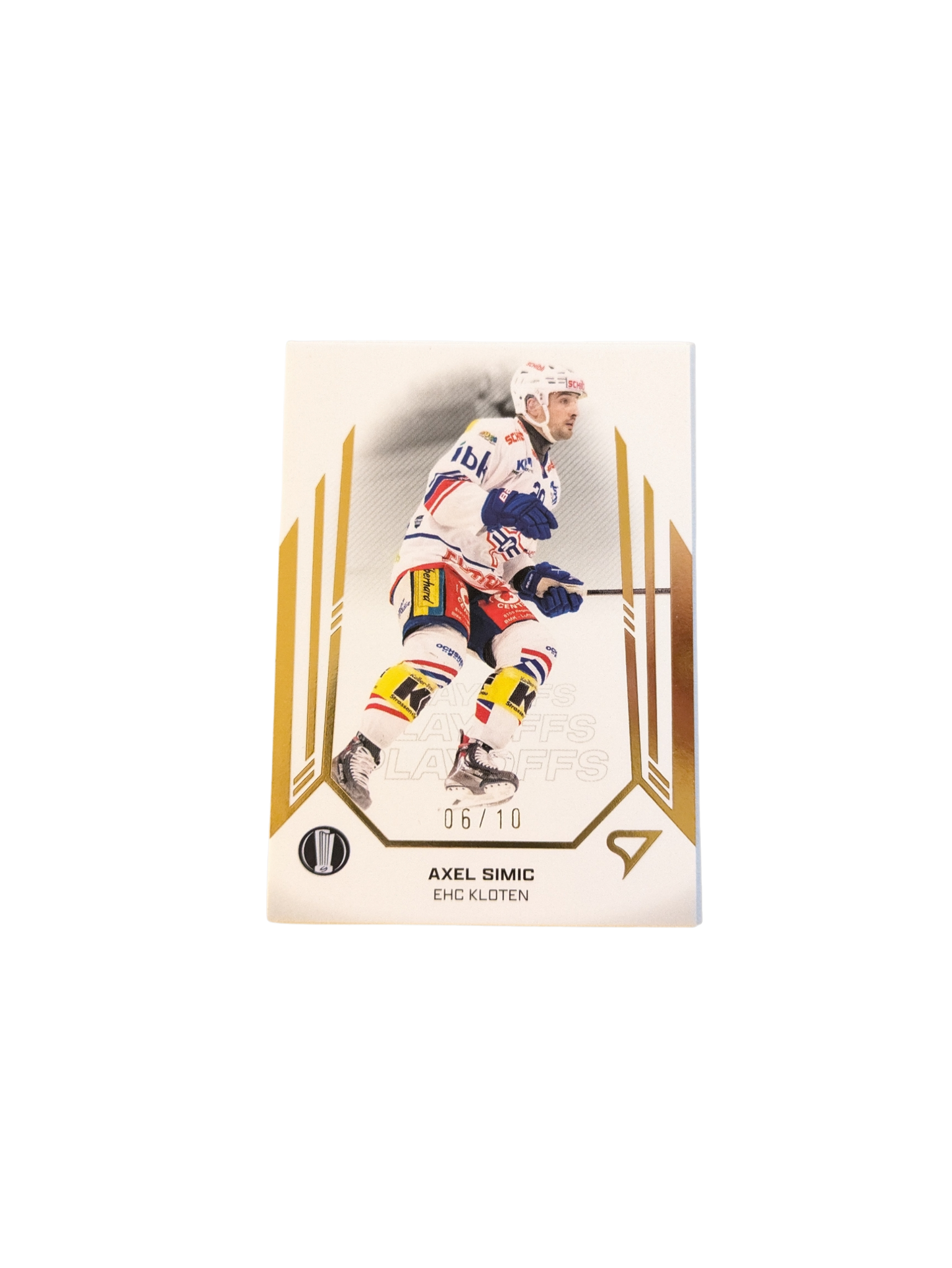 2025 SportZoo National League Playoffs Kloten Axel Simic Gold 06/10 card