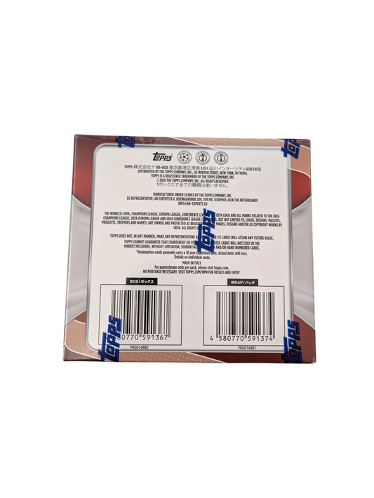 2025-26 Topps UEFA Football Japan Edition Mega Box