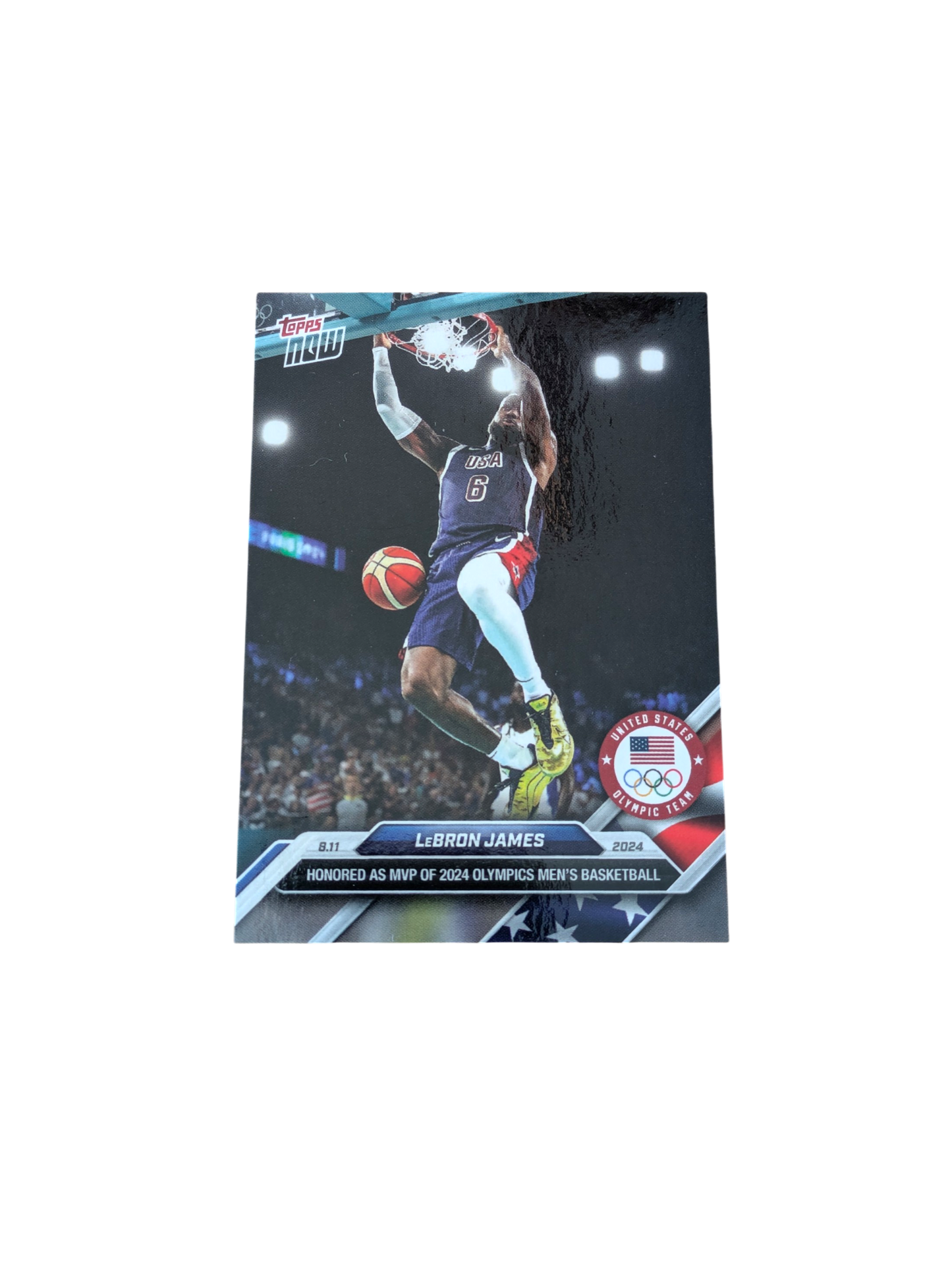 2024 Topps Now Team USA LeBron James #30 card