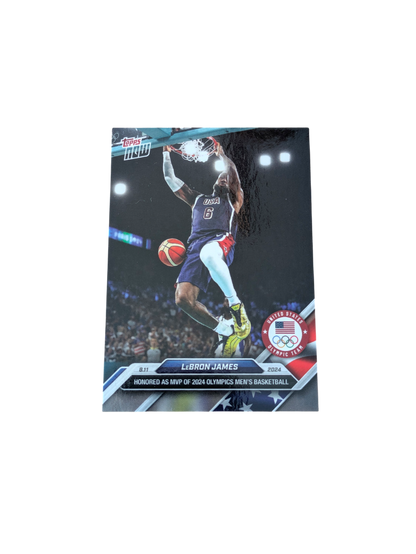 2024 Topps Now Team USA LeBron James #30 card