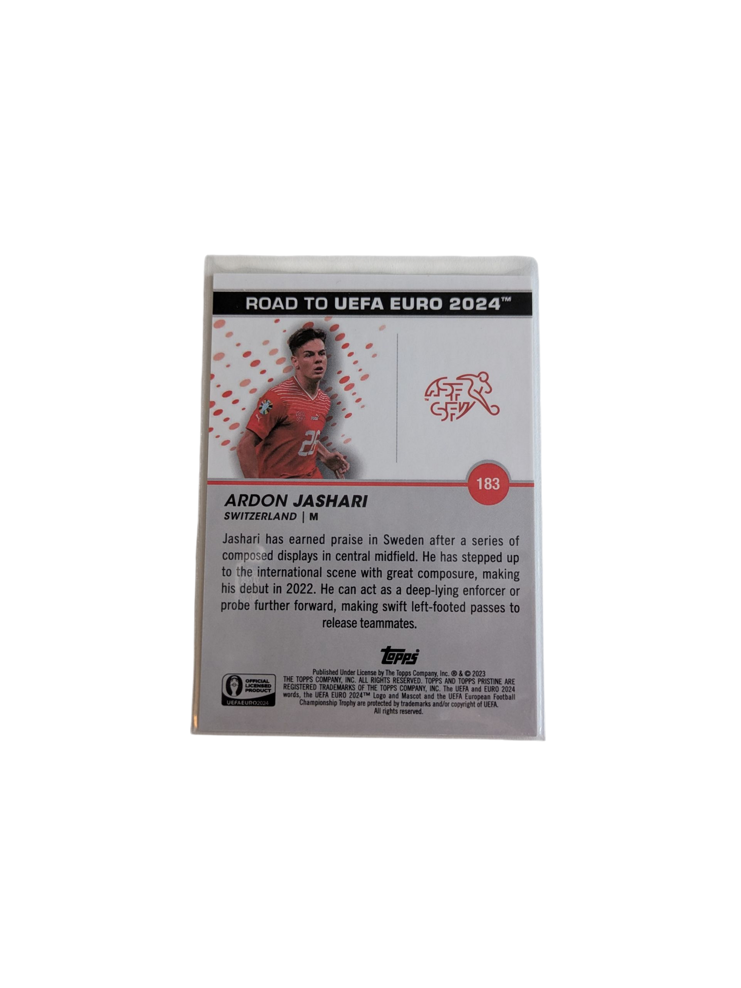 2024 Topps Switzerland National Debut Ardon Jashari 042/125 Card