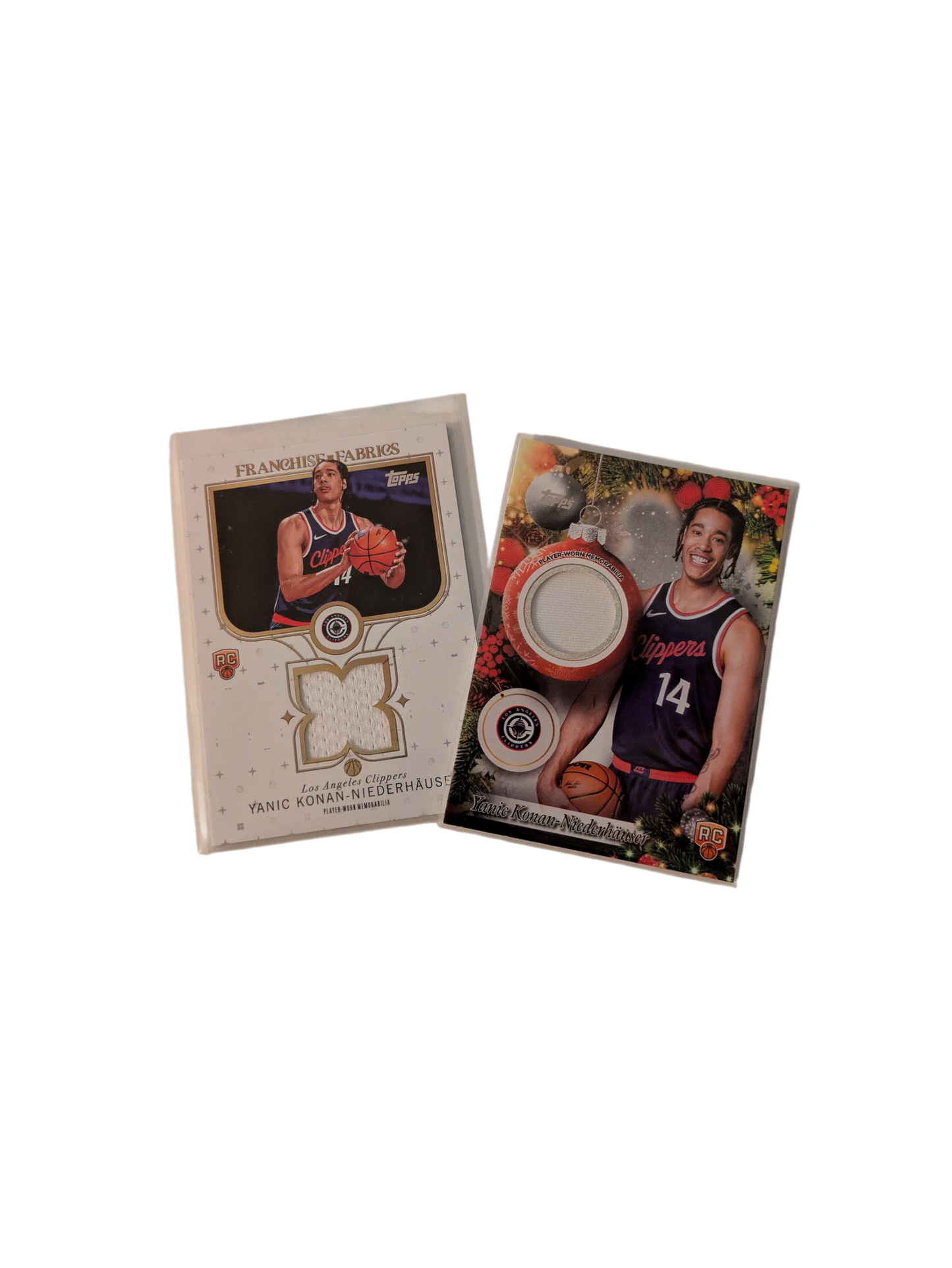 2025 Topps Los Angeles Clippers Yanic Konan Niederhauser Double Rookie Jersey Patch card Bundle