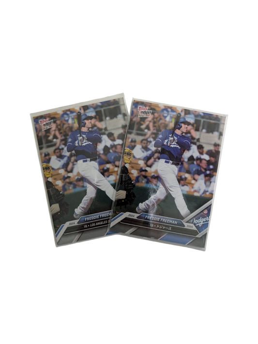2024 Topps Now Los Angeles Dodgers Freddie Freeman EN/JP Card