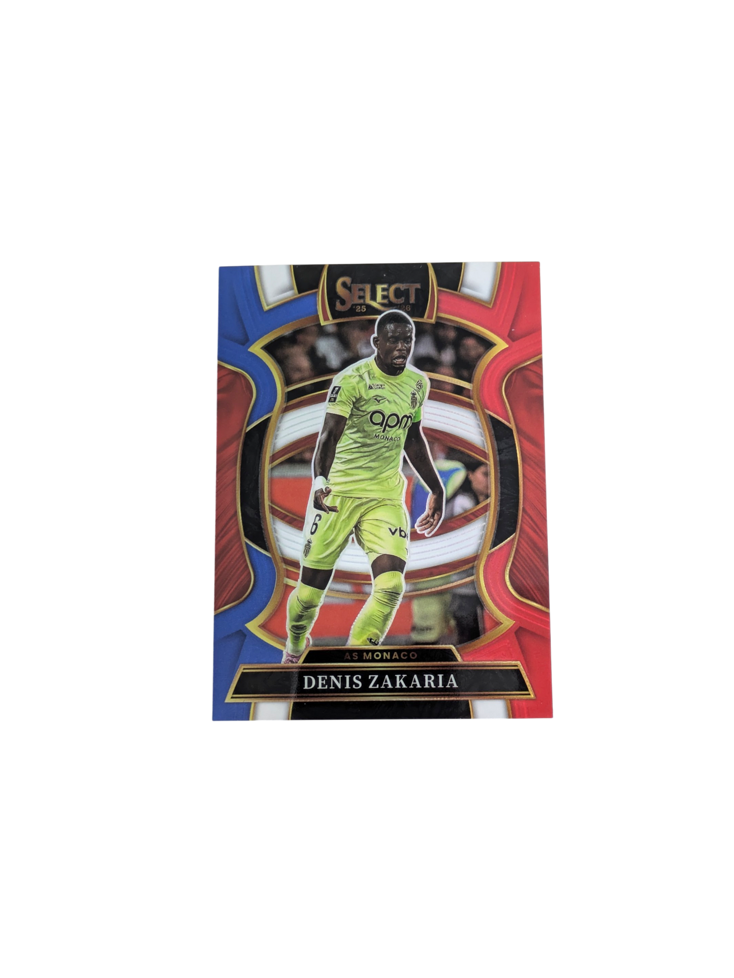 2026 Panini Select Ligue 1 Stade AS Monaco Denis Zakaria Blue & Red #26 card