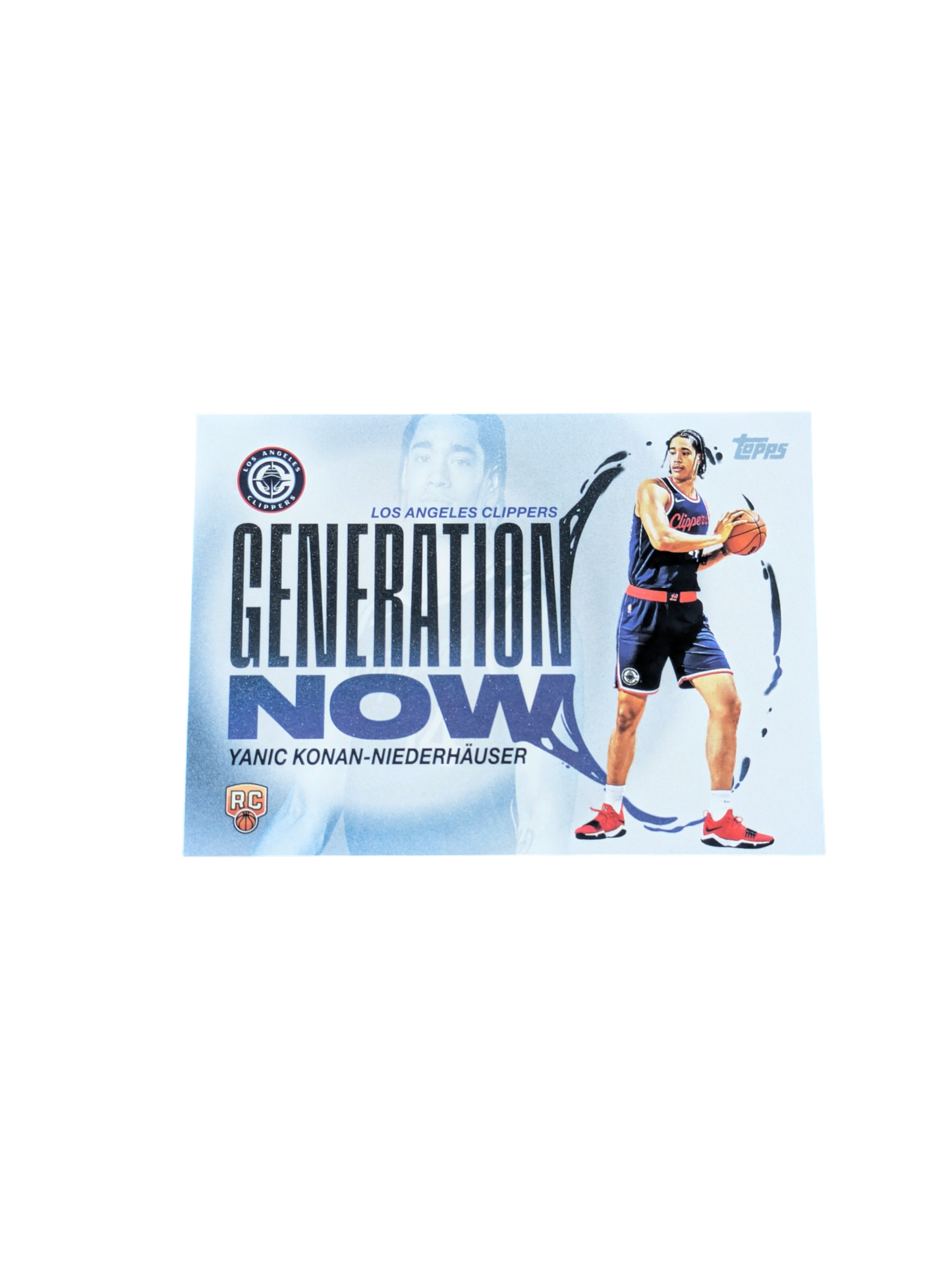 2025/26 Topps Los Angeles Clippers Yanic Konan Niederhauser Generation Now Rookie card