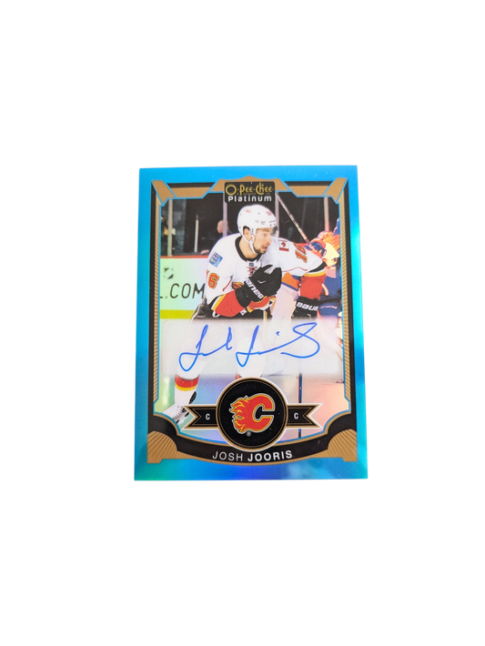 2016 Upper Deck O Pee Chee Platinum Calgary Flames Josh Jooris Auto card