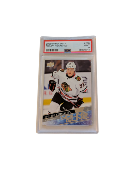 2020 Upper Deck Young Guns Chicago Blackhawks Philipp Kurashev PSA Card