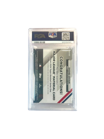 2024 Topps Shohei Ohtani Major League Material Game-Used Patch PSA card