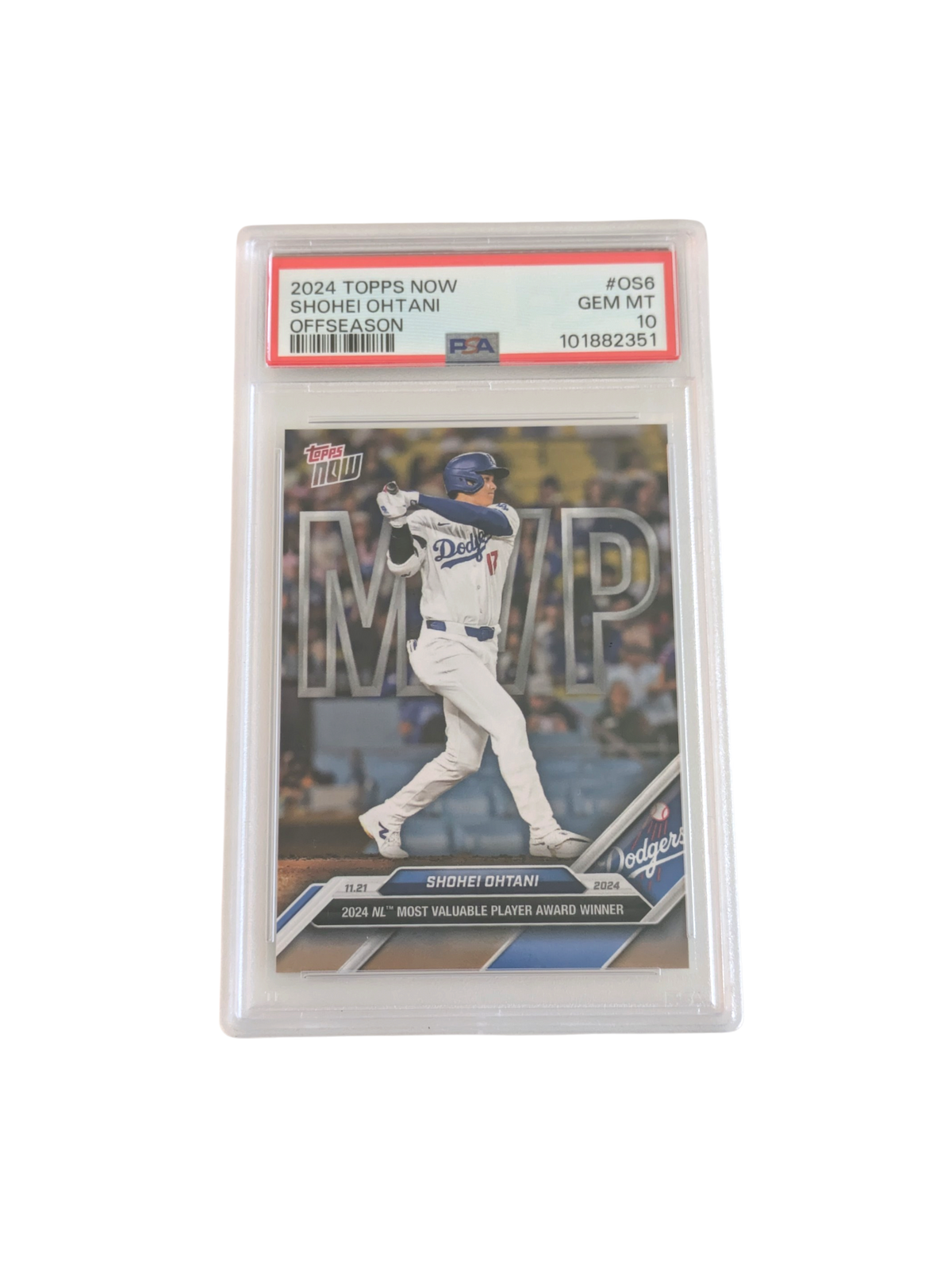 2024 Topps Now Shohei Ohtani MVP PSA Card