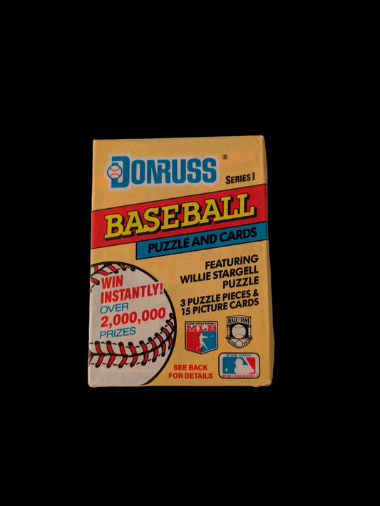 1991 Donruss MLB Baseball Puzzle & Cards Series 1 Pack