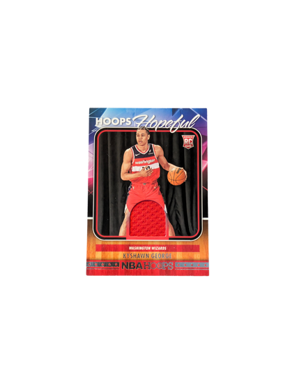 2025 Panini NBA Hoops Hopeful Washington Wizards Kyshawn George Rookie Patch Card