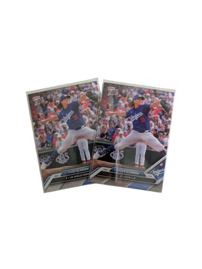 2024 Topps Now Los Angeles Dodgers Tyler Glasnow EN/JP Card