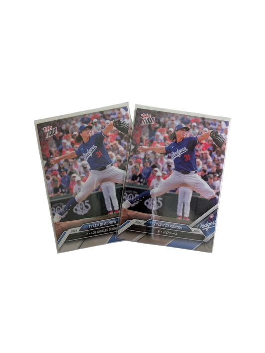 2024 Topps Now Los Angeles Dodgers Tyler Glasnow EN/JP Card