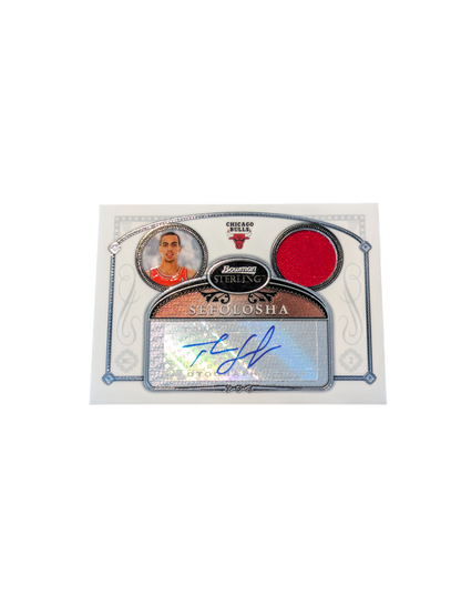 2007 Topps Bowman Sterling Chicago Bulls Thabo Sefolosha Auto + Patch Card